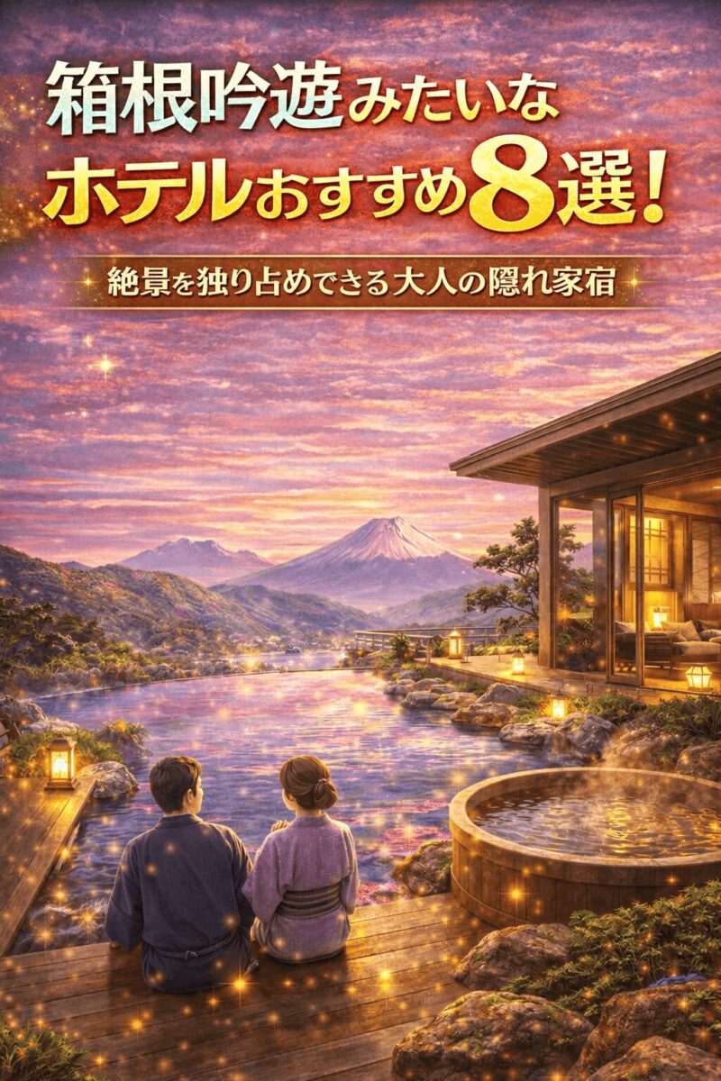 箱根吟遊みたいなホテルおすすめ８選！東北で絶景を独り占めできる大人の隠れ家宿の画像